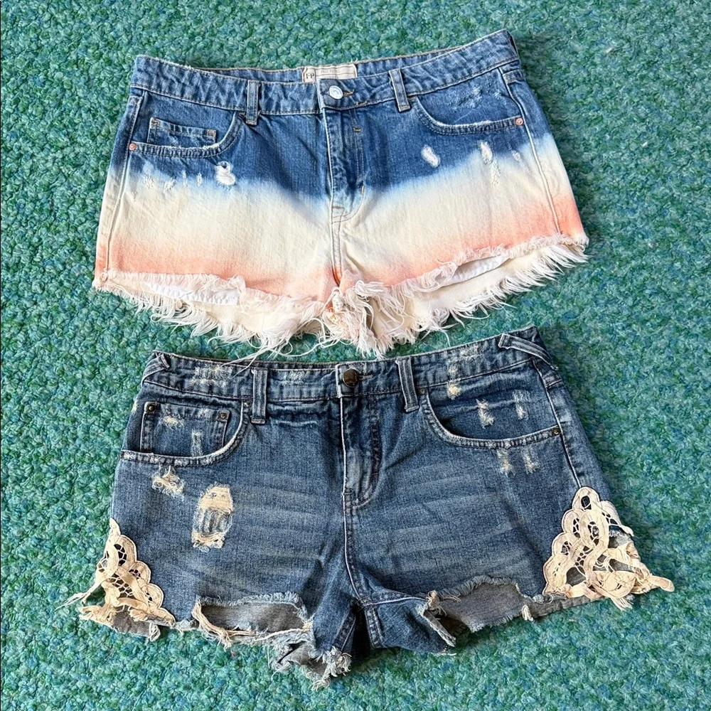 Set of 2 Free People Denim Shorts